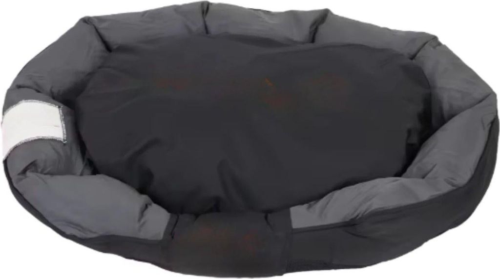 Hundebett Mumba – Hunde-Sofa auf Beinen – Hundenest mit abnehmbarem Kissen – Komfortabel & Weich – Verschiedene Größen – Grau mit schwa...