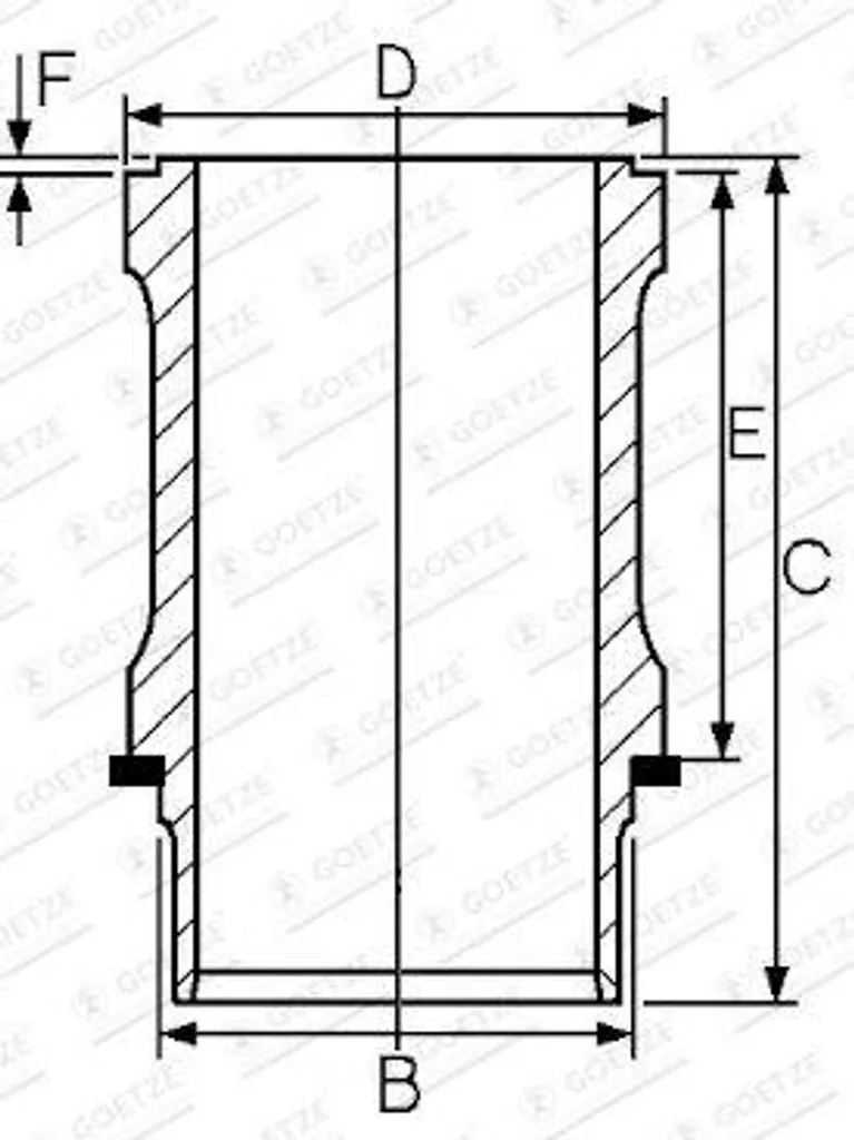 Chemise de cylindre pour réparation moteur Navara et utilitaire V70