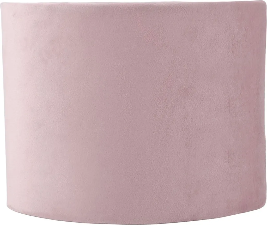 Abat-jour ovale en tissu violet compatible E27 E14 - Finition textile - 7
