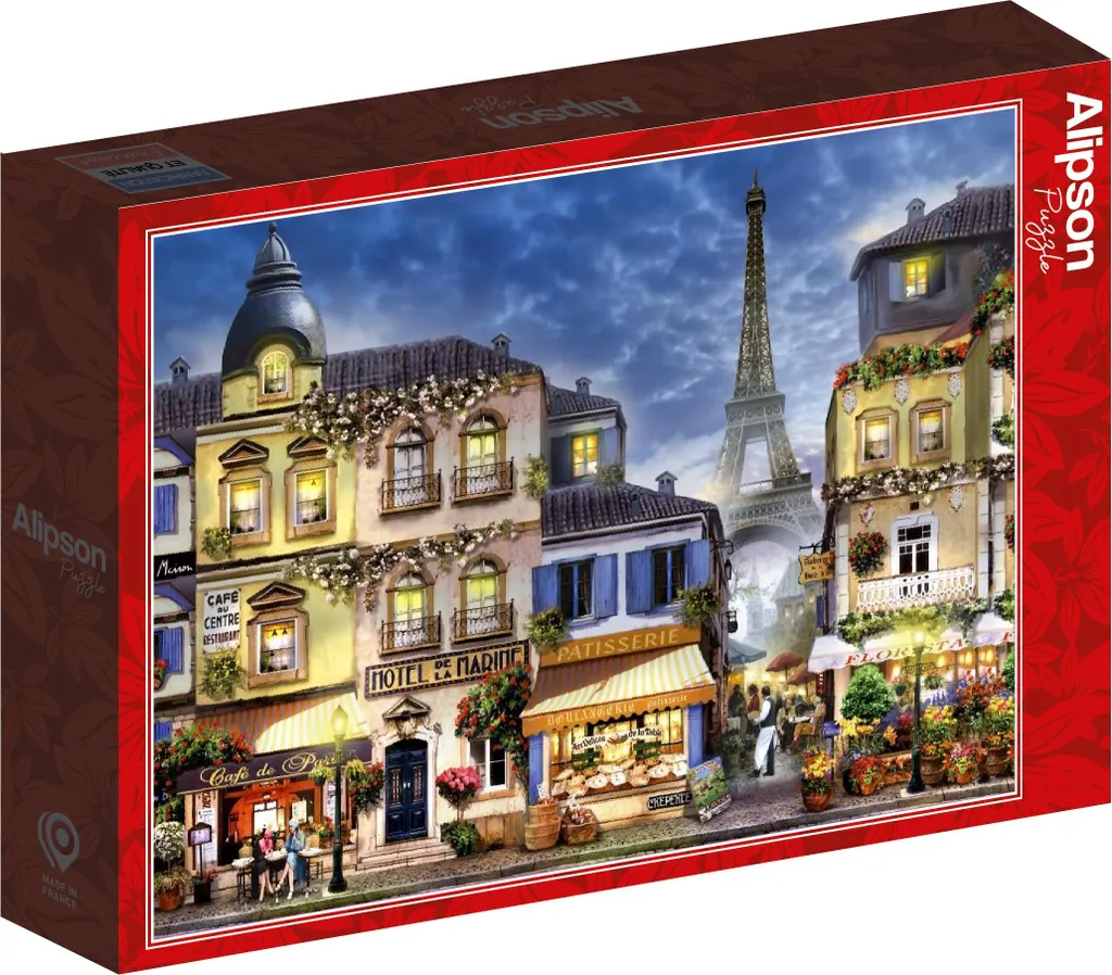Puzzle Alipson Old Paris 1000 pièces - Jeu de pose coloré et amusant - 2