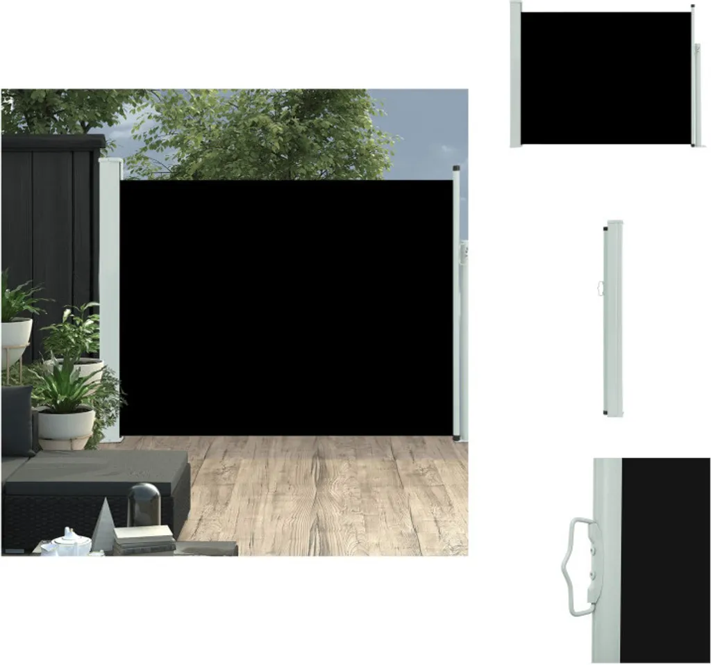 Frangivista Laterale 140x500 cm vidaXL Nero | Facile Montaggio