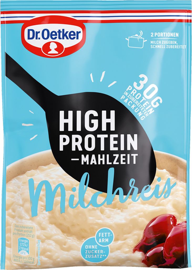 Dr. Oetker High Protein Milchreis 104g Produktbild 