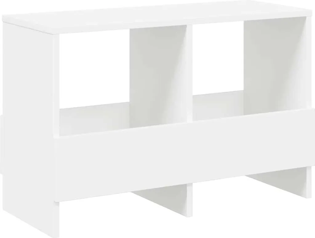 vidaXL Portariviste Bianco 68,5x30x45 cm | Mobiletto Design Moderno Salotto
