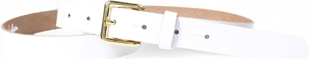 FRONHOFER Schmaler Damen Ledergürtel 2,5 cm mit vergoldeter Gürtelschnalle