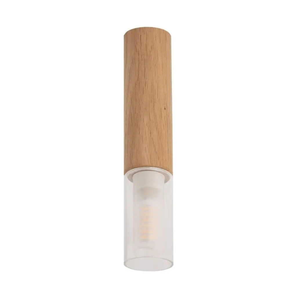 Spot de Plafond en Bois Madera 23 cm Design Scandinave pour Ampoule G9