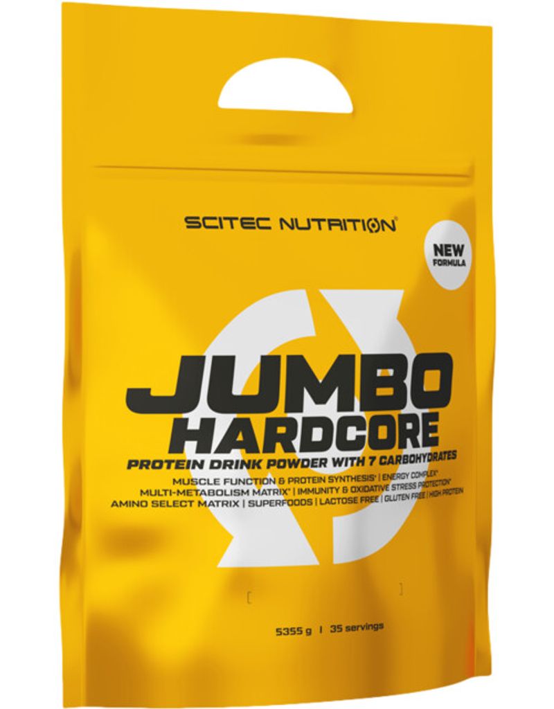 Scitec Nutrition Jumbo Hardcore 5355 g Schokolade / Weight Gainer / All-in-One-Gainer mit Kreatin und Aminosäuren