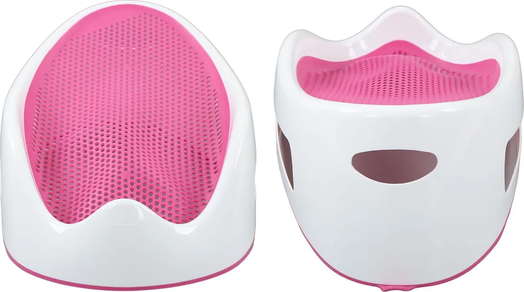 Support de bain bébé rose antidérapant en silicone TPE ultra doux - 4