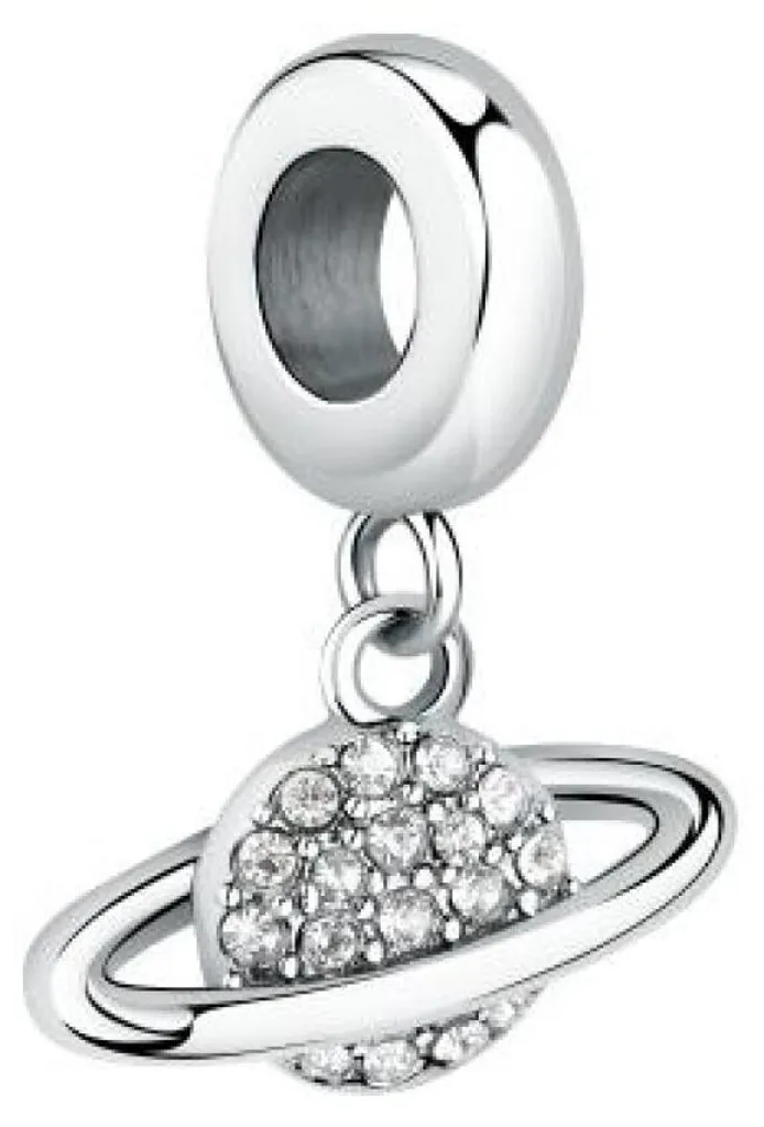 Collier pendentif femme en acier et cristaux brillants style moderne