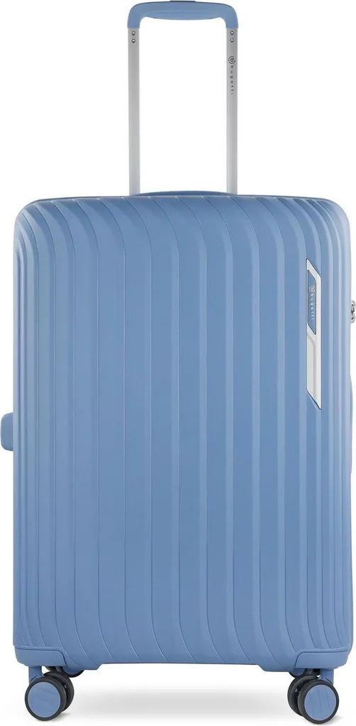 Bagage de Voyage Rigide Bugatti Hera Bleu Denim 66 cm à 4 Roues Doubles