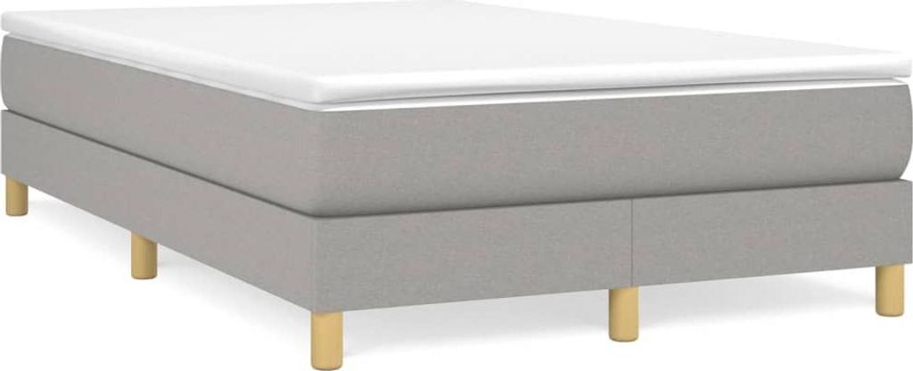 vidaXL Box spring bed frame light grey 120x200 cm fabric Obrázek produktu 