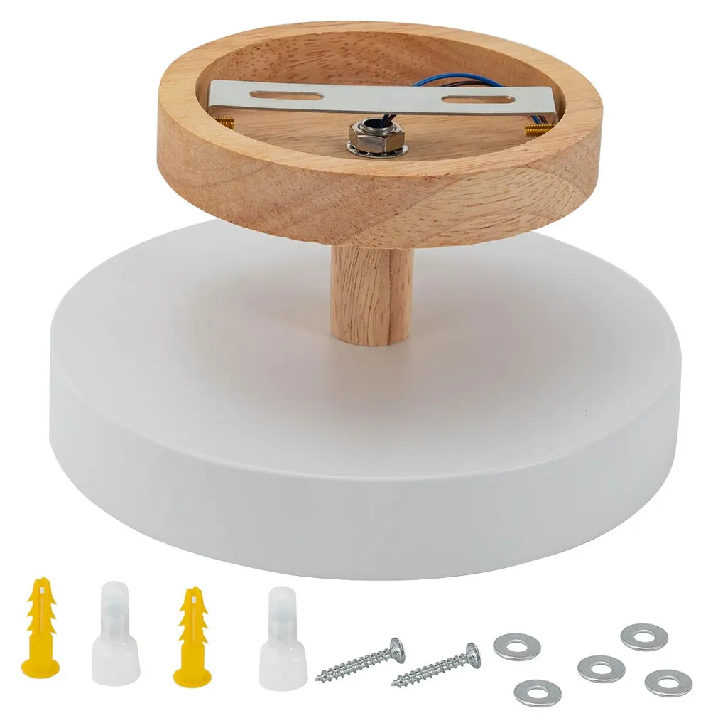 Plafonnier design moderne rond marron à luminosité réglable Ø40cm - 5