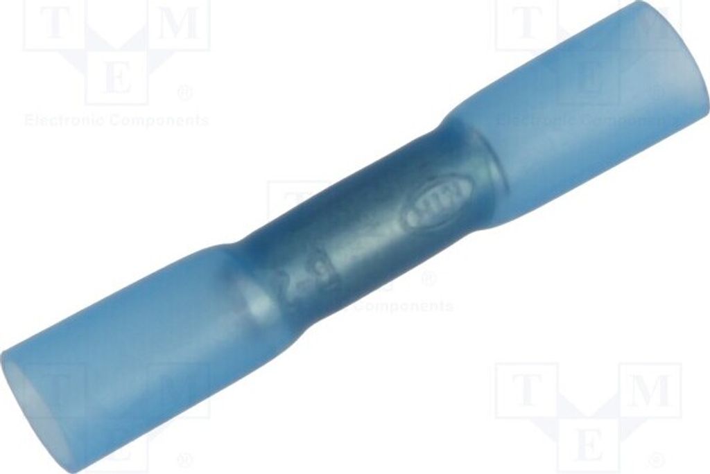 2x Stoßverbinder mit Schrumpfschlauch-Isolation Messing 2mm2 SB 1614 Bootlace fer