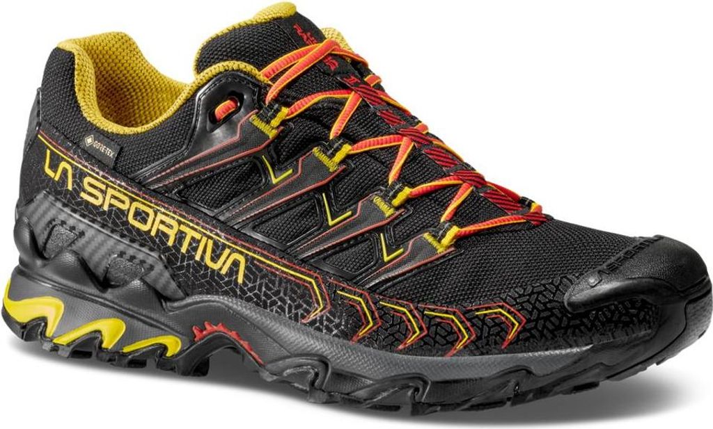 Ultra Raptor II GTX, Mountain Hiking Schuhe Low Cut, Herren - La Sportiva, Größe:10.5 UK / 45, Farbe:K00Y00-Black/Yellow