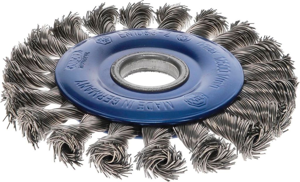 Osborn Drahtbürste für Winkelschleifer ø 125x6mm Bürstenaufsatz - Stahldrahtbürste, gezopft