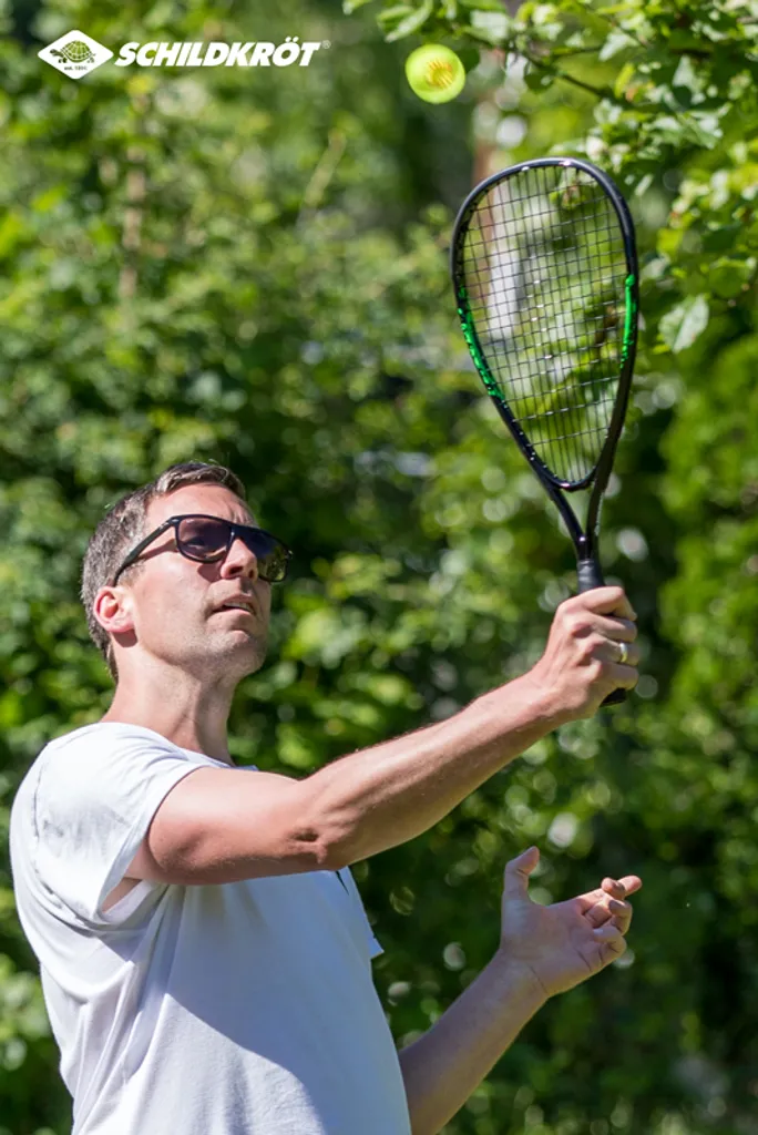 Set speed badminton robuste Schildkröt raquettes alu noir vert - 4