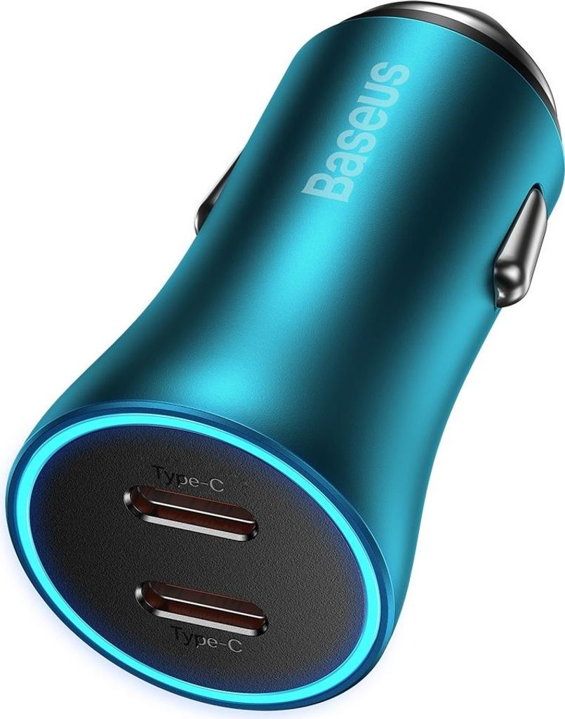 Baseus Golden Contactor Pro Autoladegerät, 2x USB-C, 40W Produktbild 