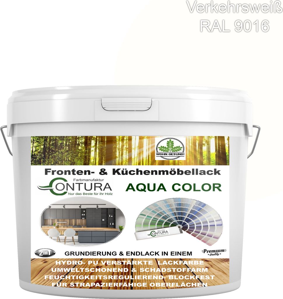 2 Liter + Anlauger - Contura Küchenmöbellack RAL Möbellack Produktbild 