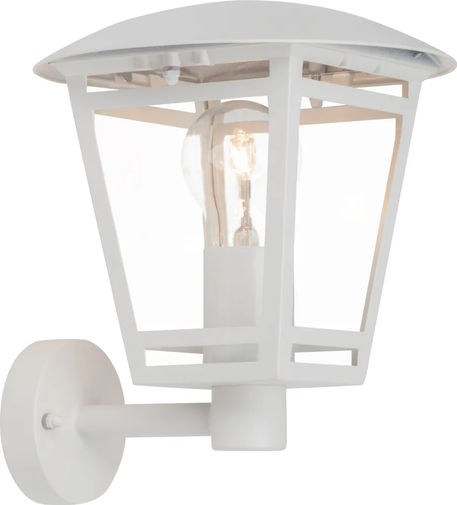 Lampe murale extérieure décorative Riley Blanche IP44 Culot E27