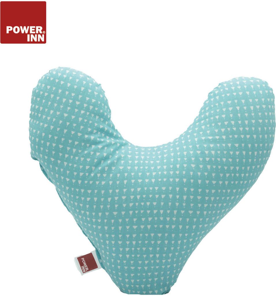 POWER INN Brustkissen Hope | Hellblau | Herzkissen als Produktbild 