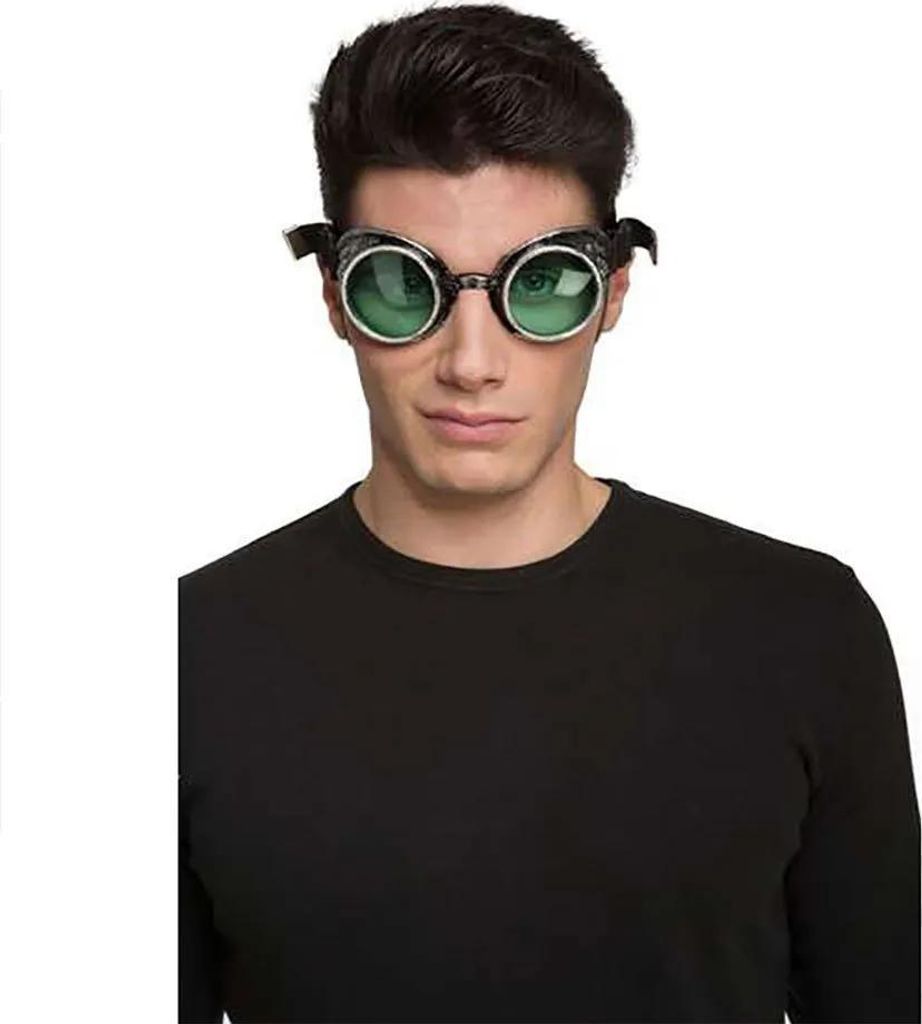 Mom Steampunk-brille Schwarz Schwarz One Size