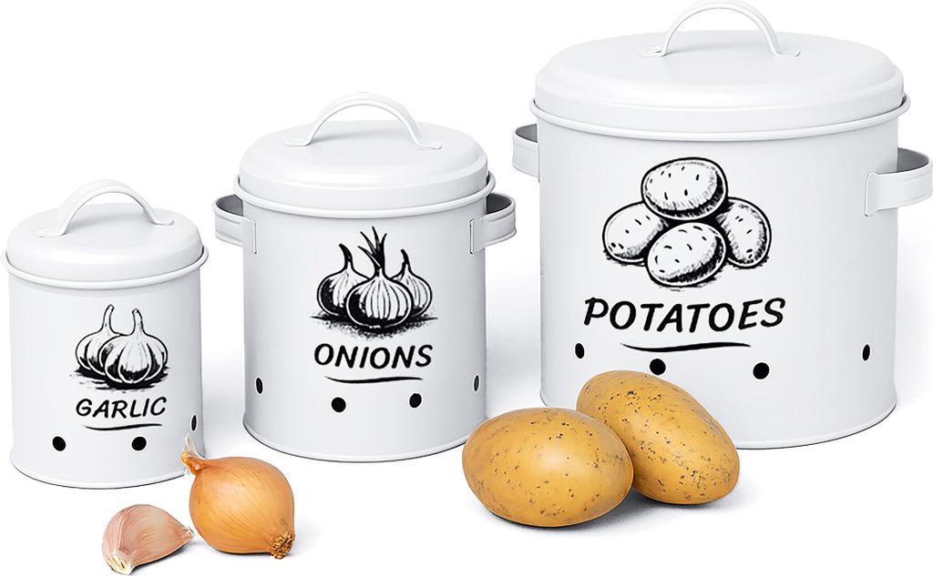 Boîte de conservation Relaxdays pour pommes de terre, Image du produit 