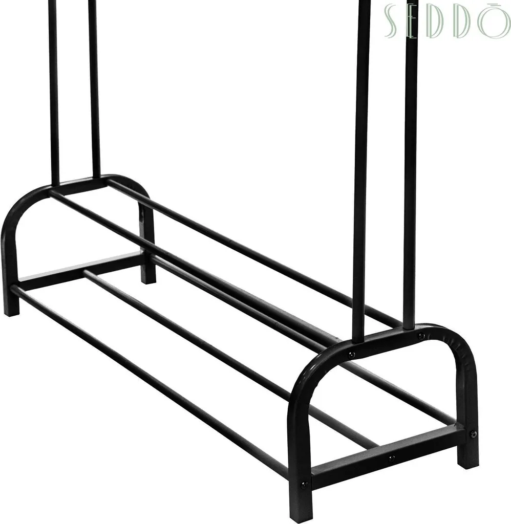 Aménagement de couloir : étagère à vêtements large en métal durable - 7