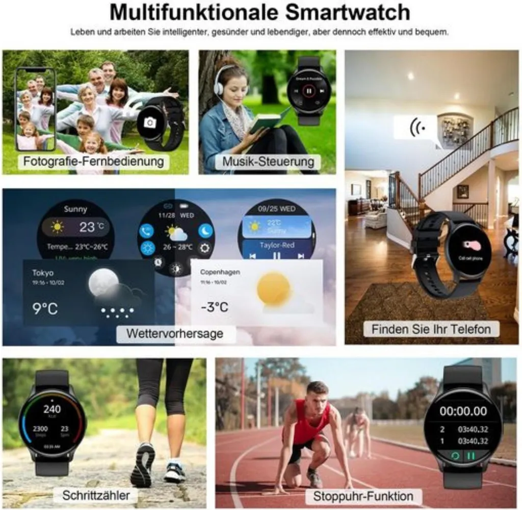 Manike G87 Smartwatch Elegante e Sportivo con Chiamate e Notifiche - 11