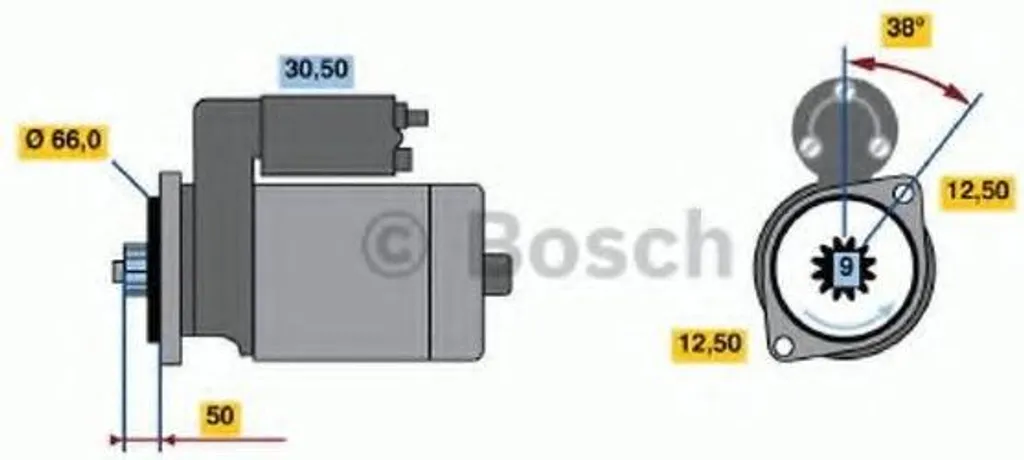 Démarreur Bosch 0 986 018 930 système de démarrage haute fiabilité 12V