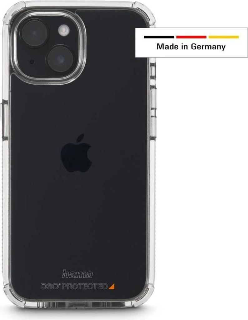 Hama 00138103, Cover, Apple, iPhone 15, 15,5 cm (6.1"), Transparent