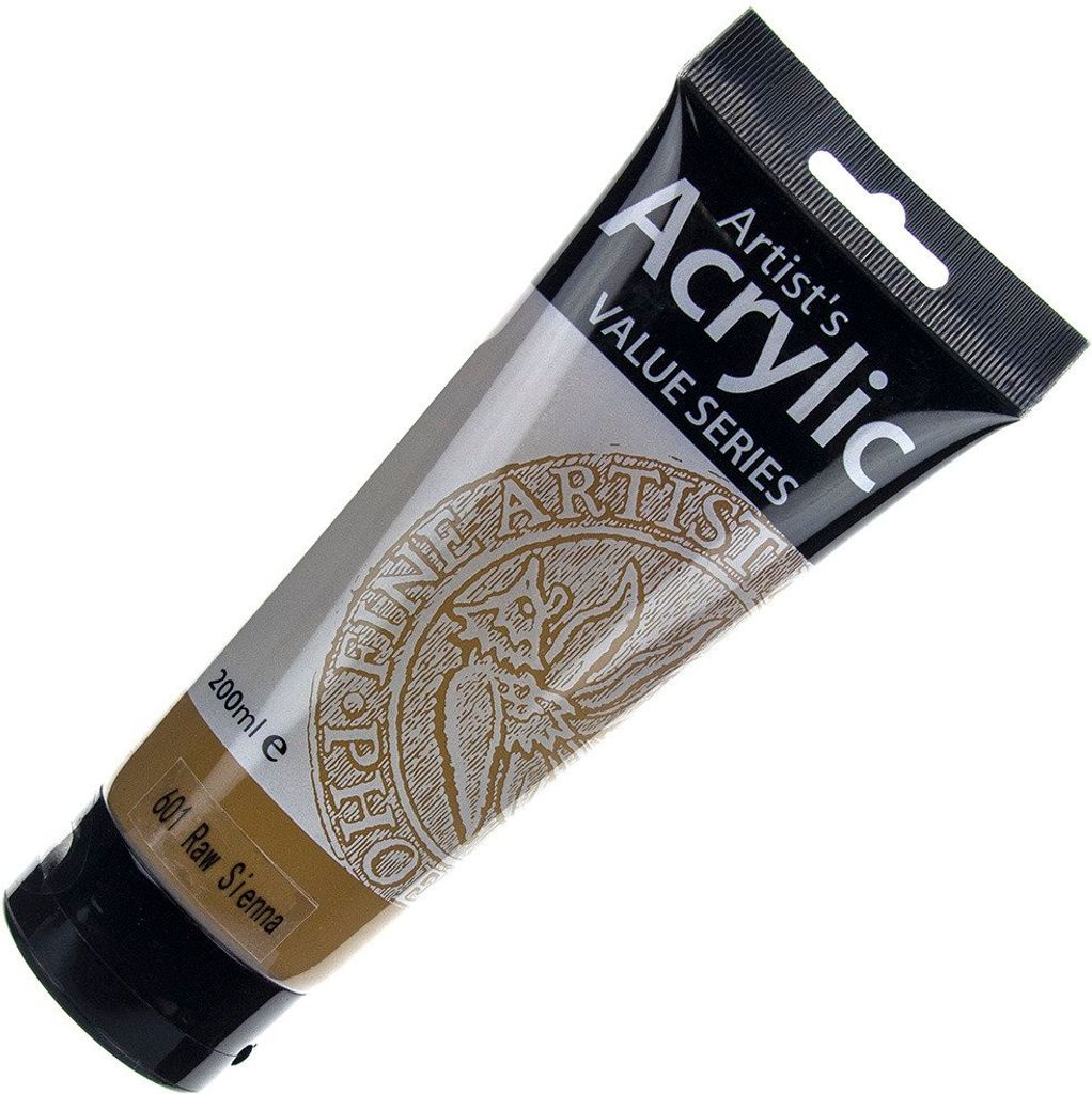 PHOENIX - Acrylfarbe - 601 Raw Sienna - braun 200 ml