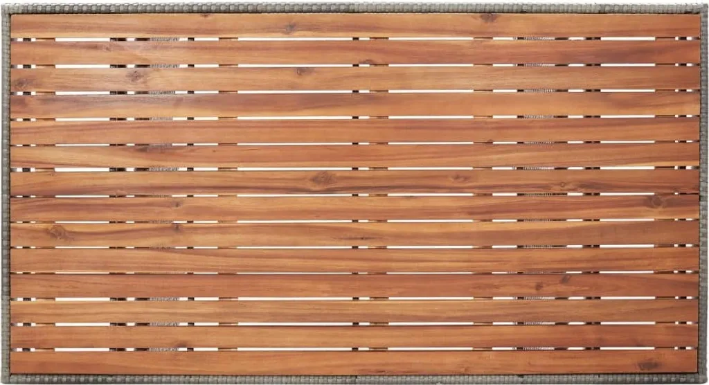 Table Jardin Acacia Gris 120x70 - Table Basse Robuste Stable
