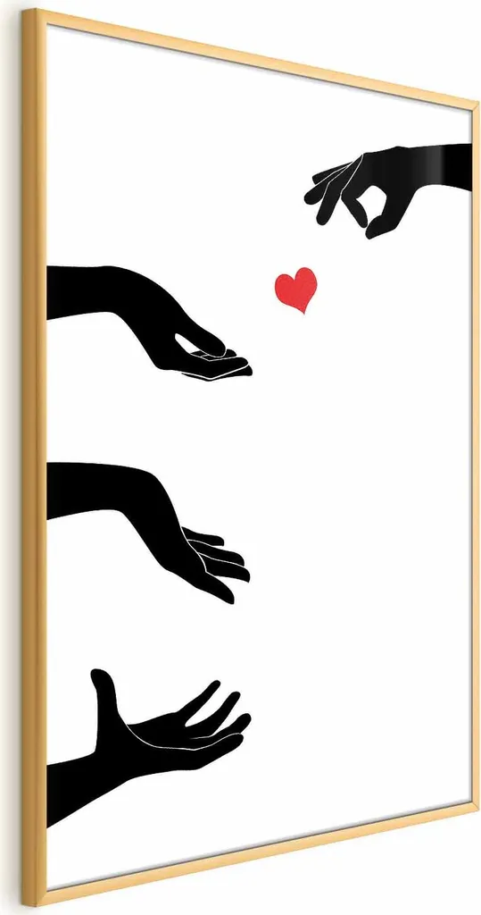 Poster Lenticolare Flicker 40x60 3D | Cornice Oro High-End