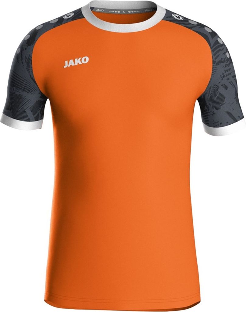JAKO Kinder Trikot Iconic KA, Farbe:neonorange/schwarz, Produktbild 