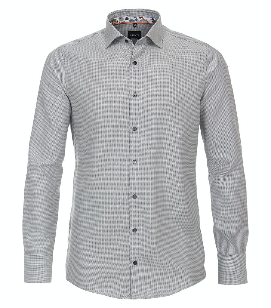 Venti - Modern Fit - Herren Langarm Hemd (134023500), Größe:39, Farbe:Grün (300)