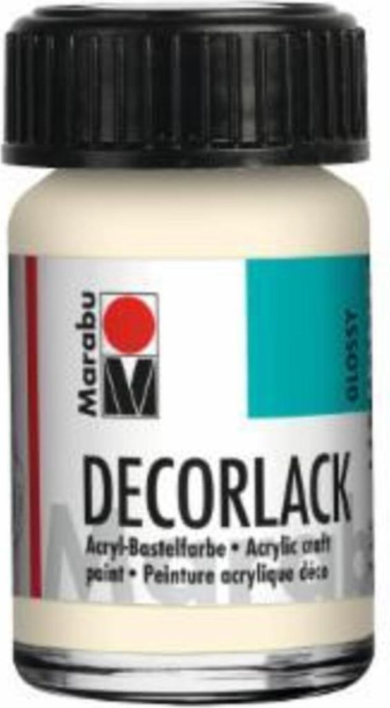 Marabu 1130 39 271 Decorlack Acryl, Elfenbein 271, 15 ml
