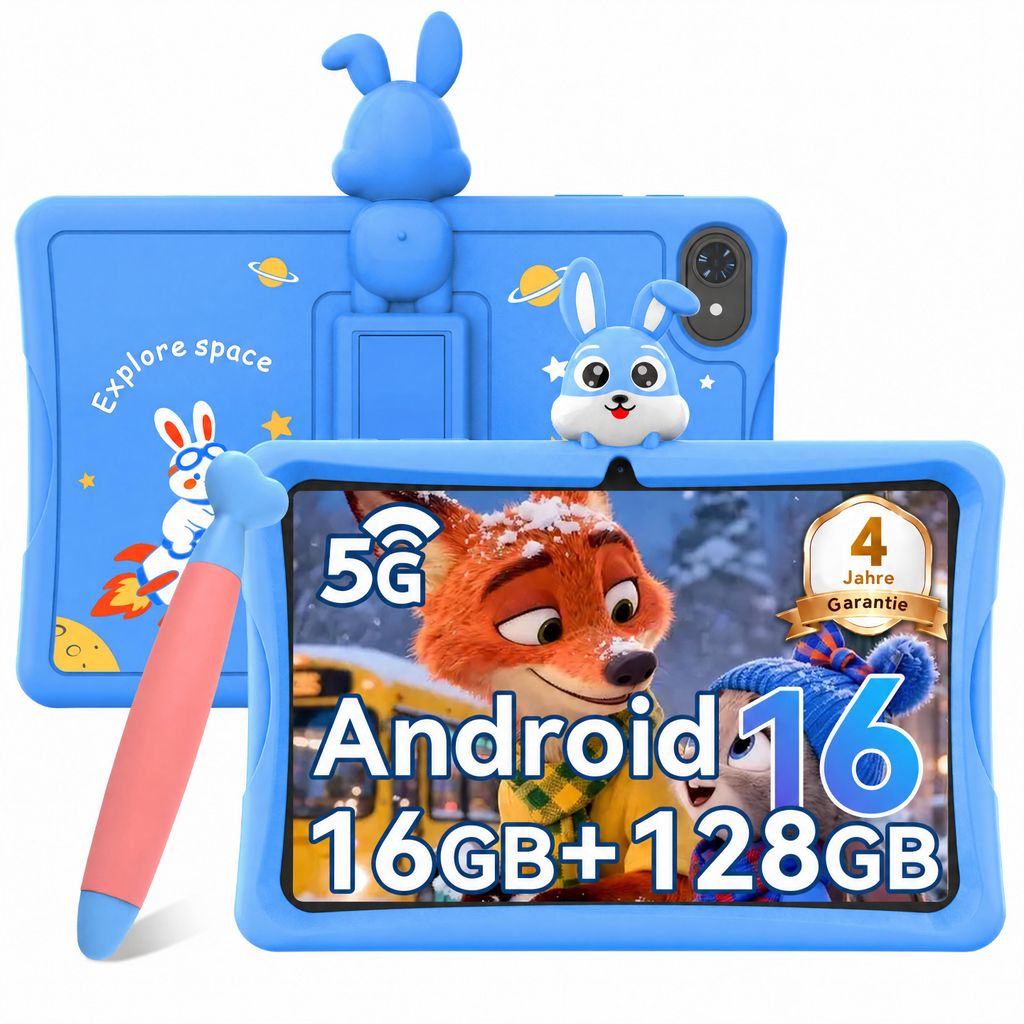 Kingrid-Tabwee K10 Kids 10.1" Rosa Tablet, Google Kids Produktbild 
