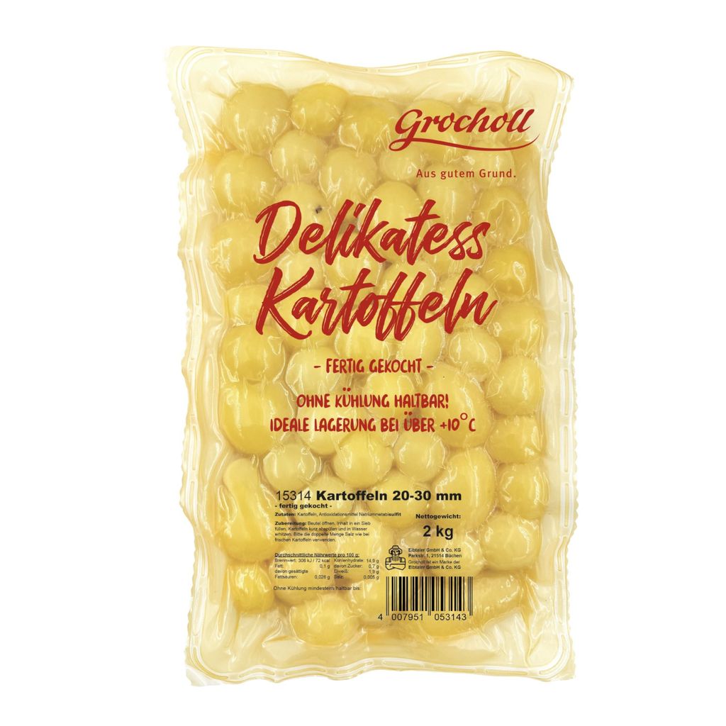 Grocholl Delikatess ziemniaki 20 30mm wstępnie ugotowane Zdjęcie produktu 