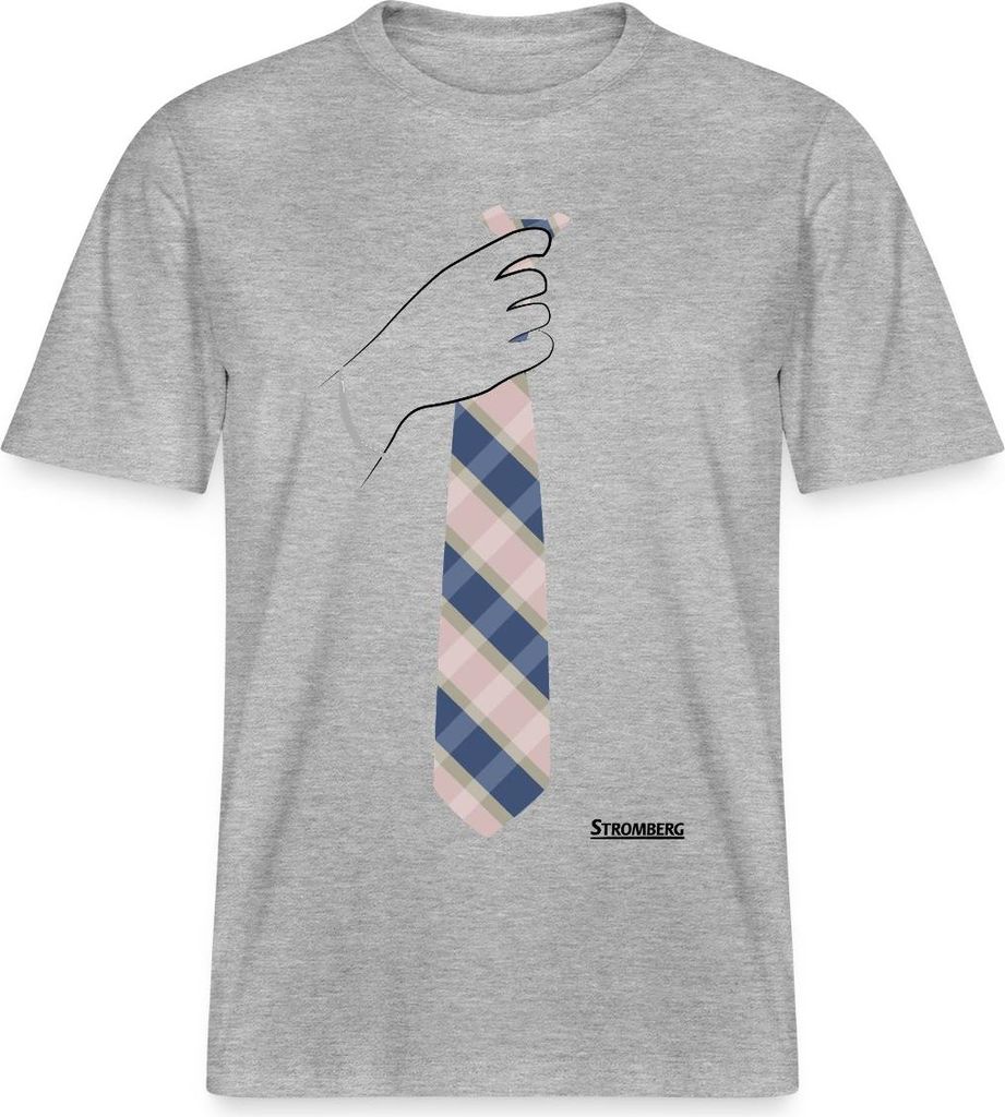 Spreadshirt Stromberg - Bernd Stromberg Kostüm Karneval Relaxed Fit Uni T-Shirt, XXL, Grau meliert