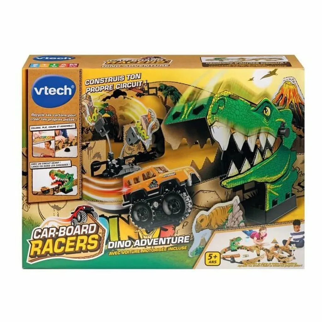 Circuit VTech Dino Adventure en Carton : Zéro Plastique et Durable
