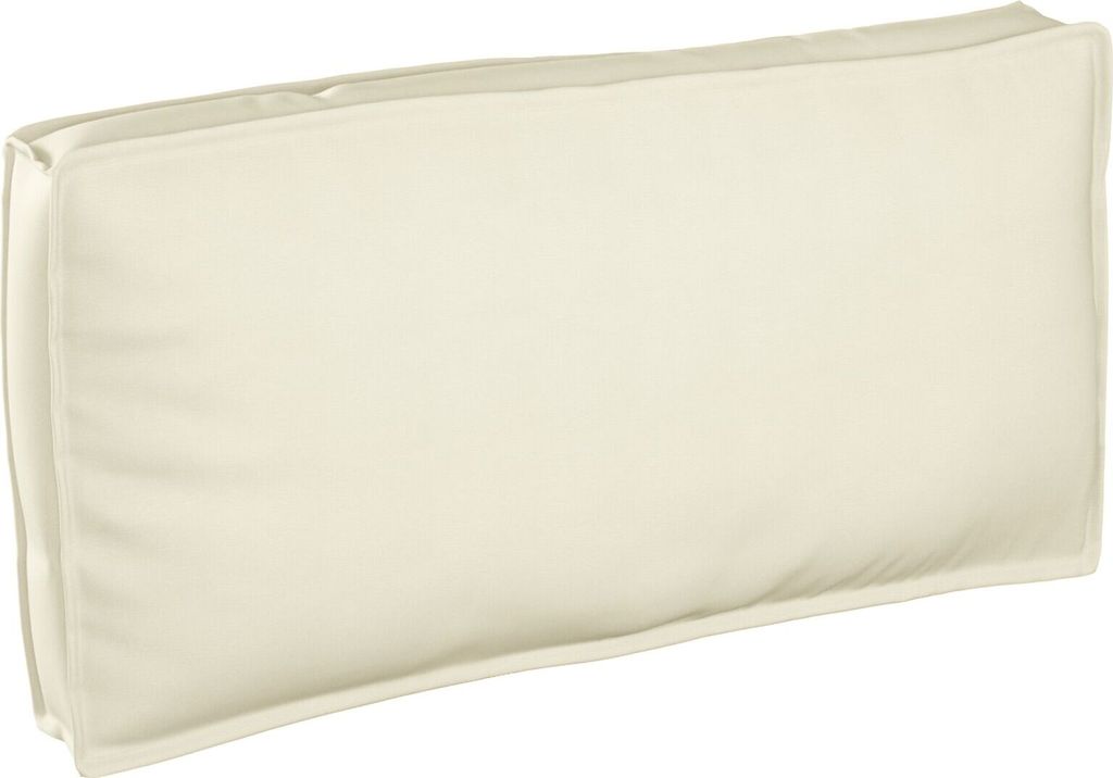 Möbel Palettkissen für Sitz/Rückenlehne Creme 120x60x12 cm Oxford-Gewebe - Gartenmöbelauflagen 42001560
