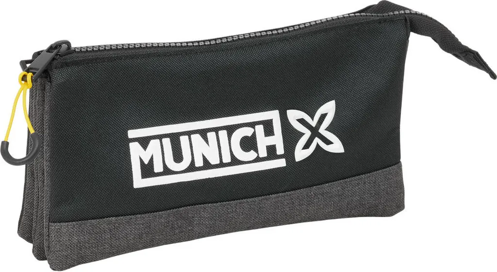 Munich Topo Black Astuccio Multiuso per Scuola e Sport 22x12x3 cm