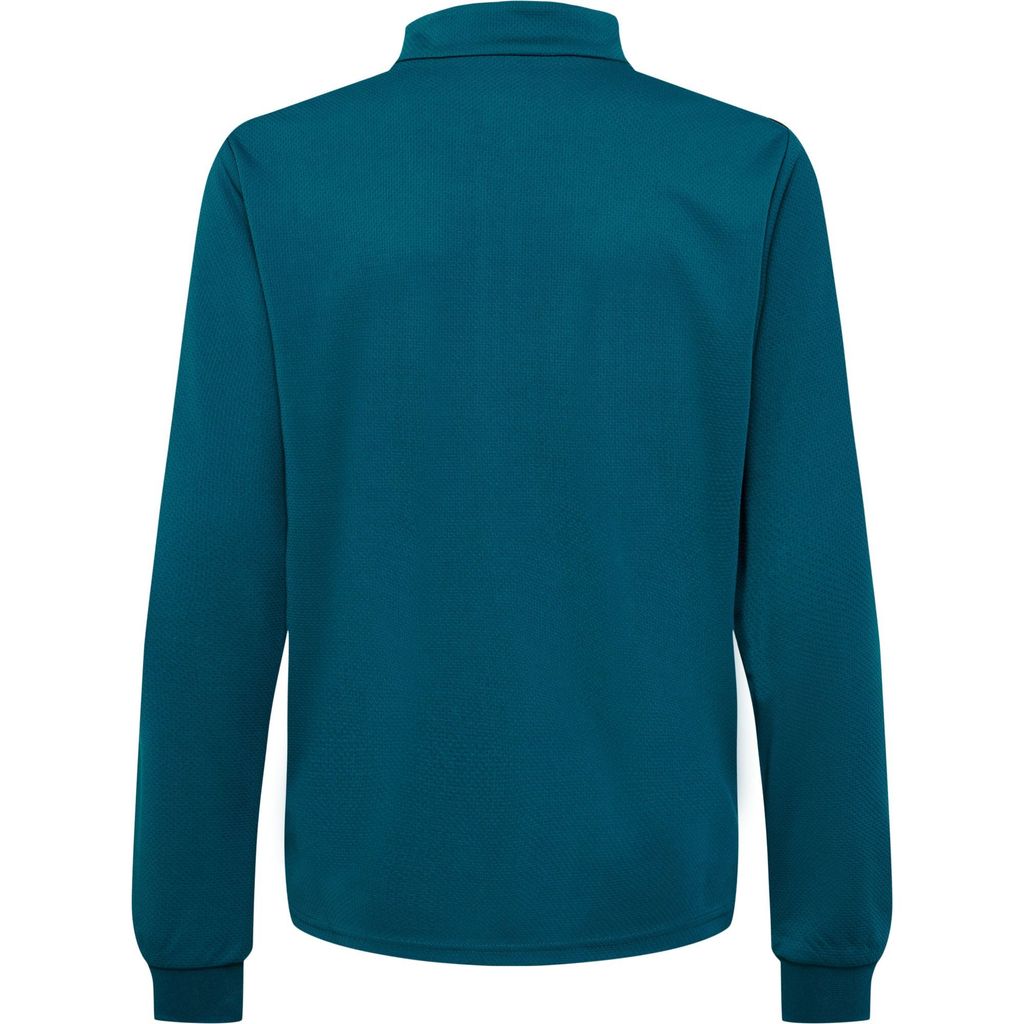 Hummel Hmlauthentic Half Zip Sweatshirt Kinder petrol gelb Gr 176