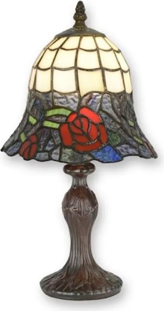 Petite Lampe Tiffany Multicolore 37cm - Éclairage Douceur Anti-Éblouissement
