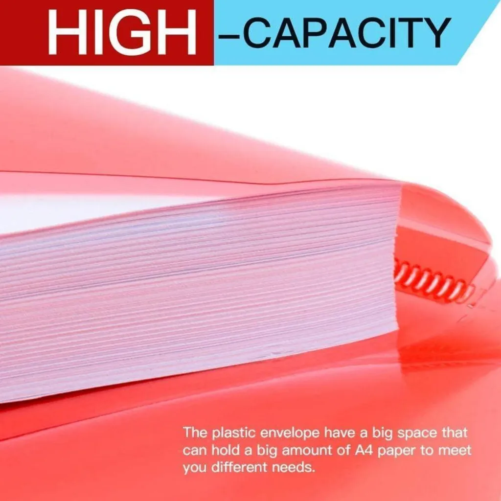 Rangement documents A4 pack de 30 pochettes transparentes de bureau - 3