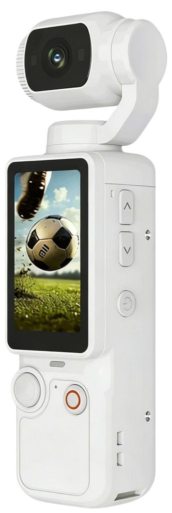 ZELURXX 1080P Handheld Outdoor Sport Kamera, tragbar, Mini-Action-Cam, Konferenzrekorder, Fahrradkamera, TF-Karte, 1,9" LCD, Weiß