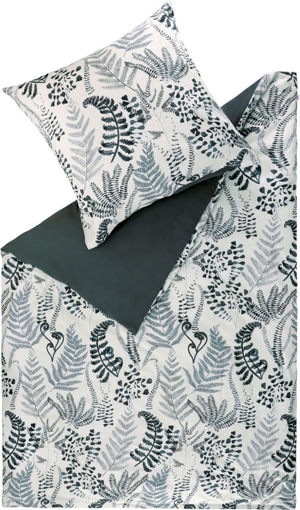 Schöner Wohnen Bettwäsche Viva Farbe anthrazit Größe 155x220+80x80