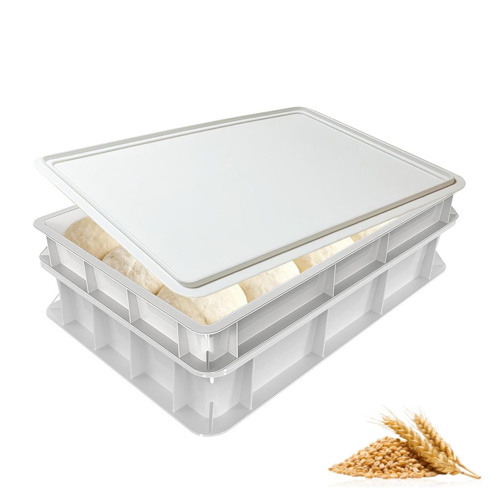 Pizzaballenbox mit Deckel 40 × 30 × 7,5 cm, Produktbild 