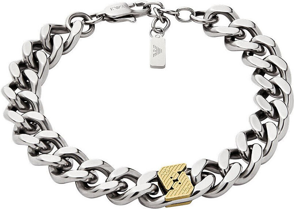 Bracelet chaîne Emporio Armani argent collection Eagle Logo Image du produit 