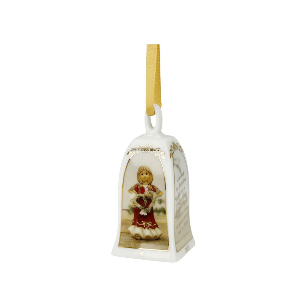 Goebel Glocke Jahresglocke 2023, Christbaumschmuck, Porzellan, 7 cm, 66505451
