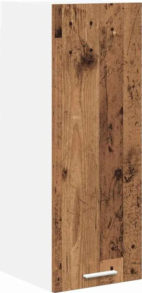 OFFERTA SYFAX™ Armadietto Pensile 30x80cm Legno Antico e Bianco